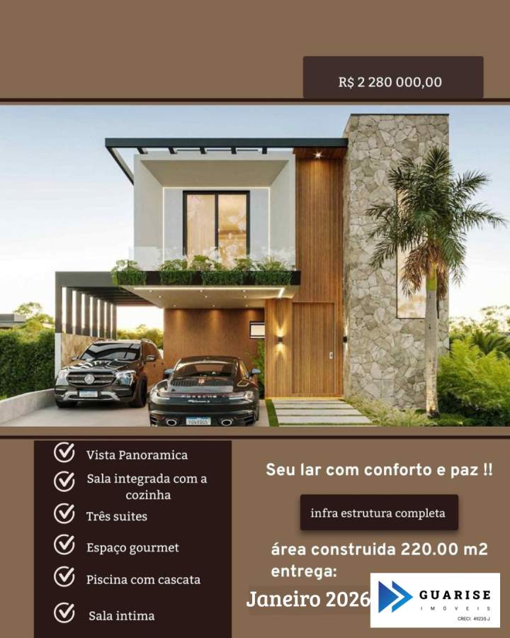 Casa de Condomínio, 3 quartos - Foto 1